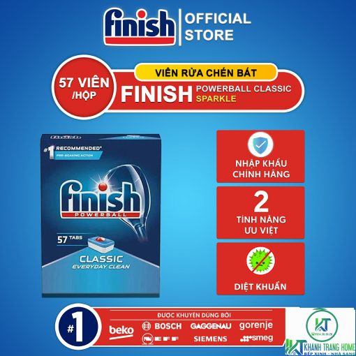 VIÊN RỬA BÁT FINISH CLASSIC 57 VIÊN CHÍNH HÃNG - 1