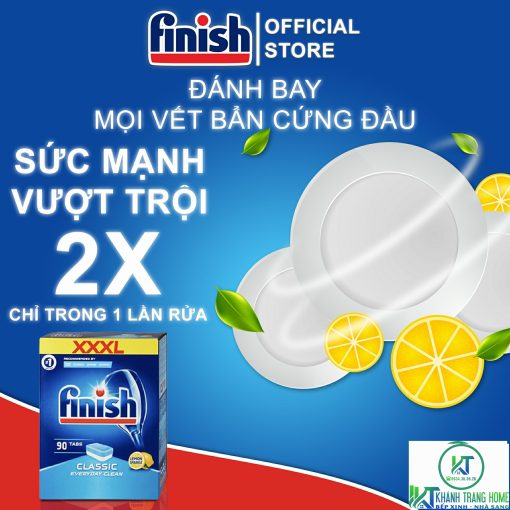 VIÊN RỬA BÁT FINISH CLASSIC 90 VIÊN HƯƠNG CHANH - 3