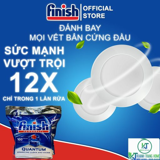 VIÊN RỬA CHÉN FINISH QUANTUM 100 VIÊN CHÍNH HÃNG - 3