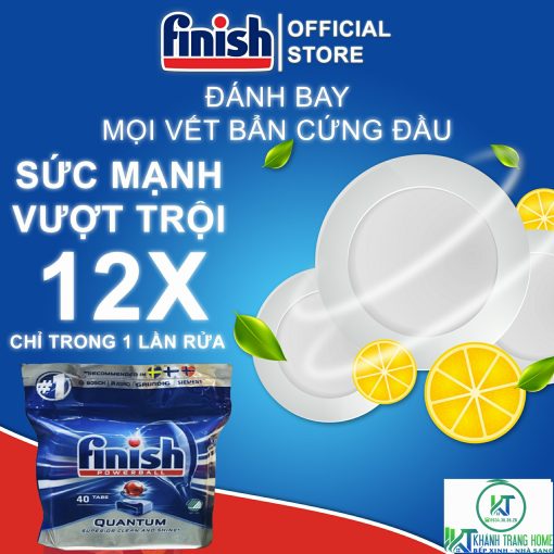 VIÊN RỬA BÁT FINISH QUANTUM 40 VIÊN CHÍNH HÃNG - 3