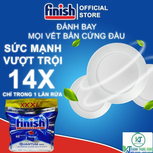 VIÊN RỬA CHÉN BÁT FINISH QUANTUM MAX 60 VIÊN CHÍNH HÃNG - 3