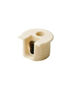 Vỏ nối Rafix 20 có vành không chốt, nhựa, với cơ cấu siết màu be Hafele 263.14.405