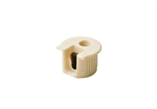 Vỏ nối Rafix 20 có vành không chốt, nhựa, với cơ cấu siết màu be Hafele 263.14.405 - 1