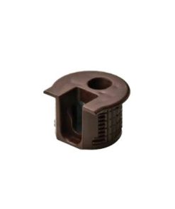 Vỏ nối Rafix 20 không vành không chốt, nhựa, với cơ cấu siết màu nâu Hafele 263.10.105
