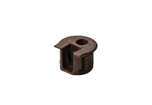 Vỏ nối Rafix 20 không vành không chốt, nhựa, với cơ cấu siết màu nâu Hafele 263.10.105 - 1