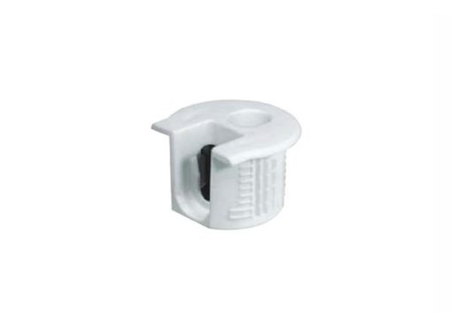 Vỏ nối Rafix 20 không vành không chốt, nhựa, với cơ cấu siết màu trắng Hafele 263.10.705 - 1