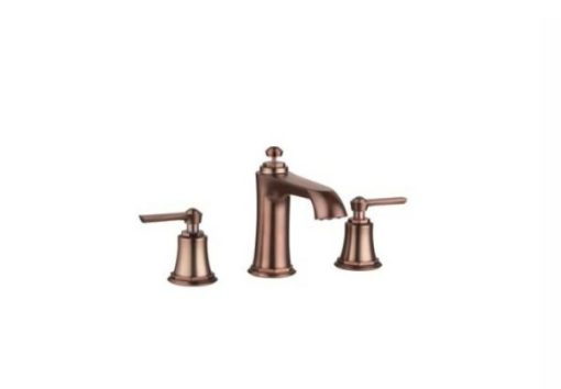 Vòi trộn 3-lỗ Kyoto 100 bộ xả kéo màu đồng 589.35.032 - 1
