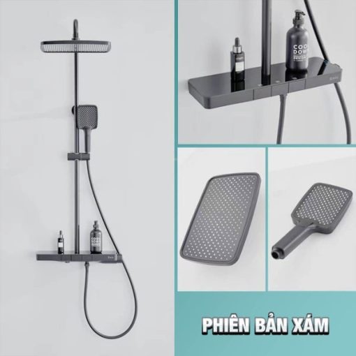 Bộ sen tắm cao cấp Enic TC - MÀU XÁM - 1
