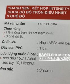 Thanh sen kết hợp Intensity Hafele 495.60.104 - 31