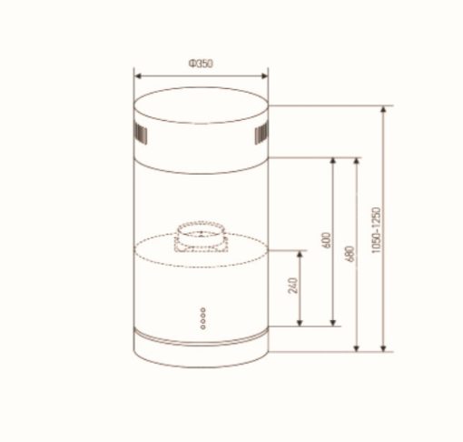 Máy Hút Mùi Đảo Maadela MH-CY28E1 - 3