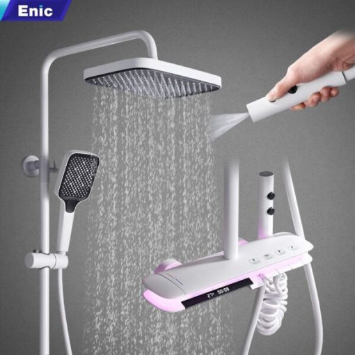 Bộ sen tắm cao cấp ENIC TY - MÀU TRẮNG - 1