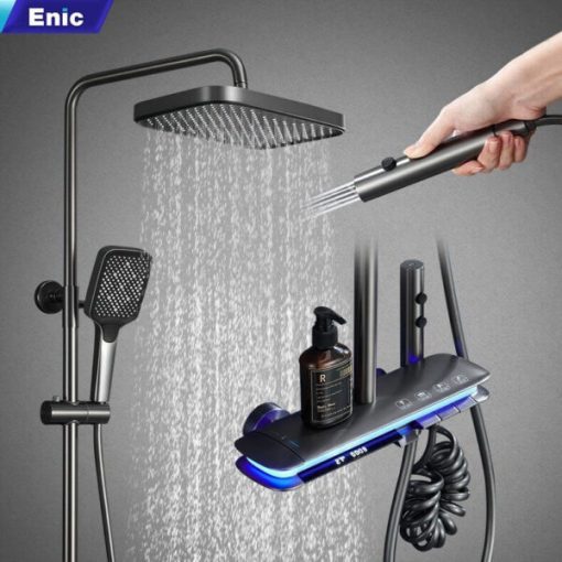 Bộ sen tắm cao cấp ENIC TY - MÀU XÁM - 1