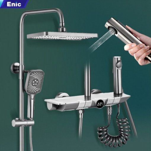 Bộ sen tắm cao cấp Enic TZ - MÀU XÁM - 1