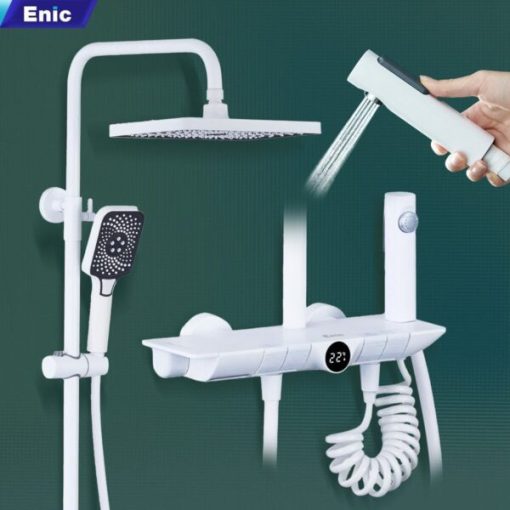 Bộ sen tắm cao cấp Enic TZ - MÀU TRẮNG - 1
