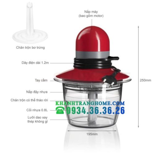 MÁY XAY THỊT MINI BOSCH MMR08R2 - 9