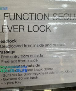 Bộ Khóa Tay Nắm Gạt 2 Chức Năng Hafele 489.10.820 - 42 Bộ Khóa Tay Nắm Gạt 2 Chức Năng Hafele 489.10.820 - 41