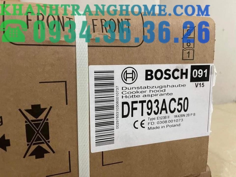 MÁY HÚT MÙI ÂM TỦ BOSCH DFT93AC50 SERIE 4 NGANG 90CM - 70