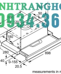 MÁY HÚT MÙI ÂM TỦ BOSCH DFT93AC50 SERIE 4 NGANG 90CM - 47 MÁY HÚT MÙI ÂM TỦ BOSCH DFT93AC50 SERIE 4 NGANG 90CM - 46