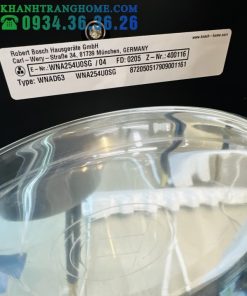 MÁY GIẶT SẤY BOSCH SERIE 6 WNA254U0SG 10/6KG 1400RPM ANTISTAIN - 64 MÁY GIẶT SẤY BOSCH SERIE 6 WNA254U0SG 10/6KG 1400RPM ANTISTAIN - 63