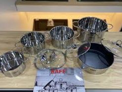 Bộ nồi Kaff cao cấp 5 món Inox 304 KF-ST09304 - 31 BỘ NỒI INOX 5 MÓN KAFF KF-ST05304