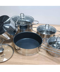 Bộ nồi Kaff cao cấp 5 món Inox 304 KF-ST09304 - 30 BỘ NỒI INOX 5 MÓN KAFF KF-ST05304
