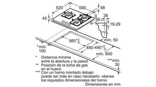 Bếp gas Bosch PPC6A6B20 series 6 - 15