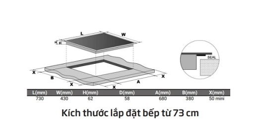 Bếp từ 2 vùng nấu Beko HII 72508 TBO - 13