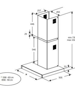 Hút mùi Beko BHCB66641BB HS MADE IN TURKEY - 5