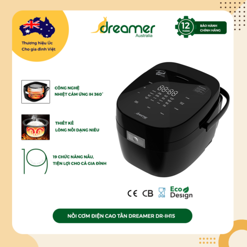 Nồi cơm điện cao tần 1.5 LÍT Dreamer DR IH15B - 1