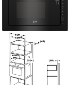 Lò vi sóng âm tủ Beko BMGB 25333 BG - 10 Lò vi sóng âm tủ Beko BMGB 25333 BG - 9