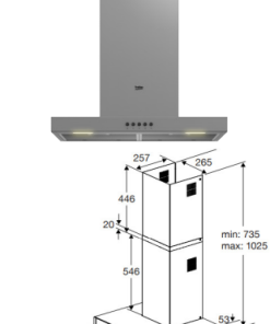 MÁY HÚT MÙI BEKO BHCB61622BXH - 9