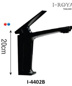 VÒI LAVABO NÓNG LẠNH ĐỒNG THAU MẠ ĐEN I-ROYAL I-4402B