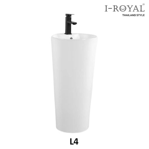 CHẬU LAVABO TRỤ TRÒN I-ROYAL L4 - 1