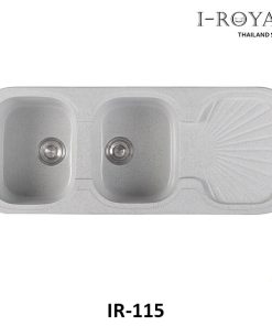 CHẬU RỬA CHÉN I-ROYAL 2 HỘC 1 CÁNH ĐÁ NHÂN TẠO IR-115