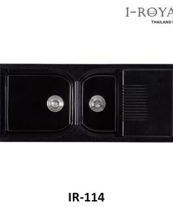 CHẬU RỬA CHÉN I-ROYAL 2 HỘC 1 CÁNH ĐÁ NHÂN TẠO IR-116