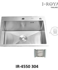 CHẬU RỬA CHÉN I-ROYAL 4550 1 HỘC INOX 304 ĐÚC IR-4550 304