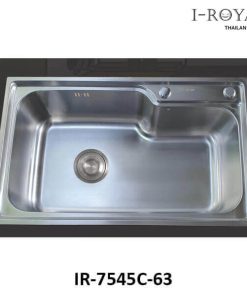CHẬU RỬA CHÉN I-ROYAL 7545 1 HỘC INOX 304 DẬP IR-7545C-63