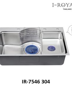 CHẬU RỬA CHÉN I-ROYAL 7546 1 HỘC INOX 304 ĐÚC IR-7546 304