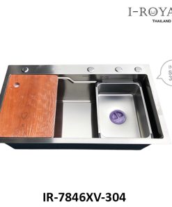 CHẬU RỬA CHÉN I-ROYAL 7846 1 HỘC INOX 304 ĐÚC IR-7846XV 304