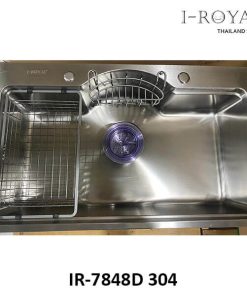 CHẬU RỬA CHÉN I-ROYAL 7848 1 HỘC INOX 304 DẬP IR-7848D 304