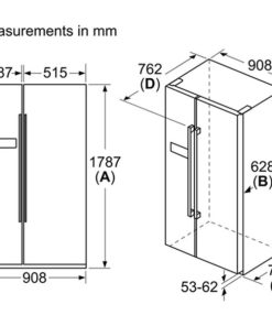 TỦ LẠNH SIDE BY SIDE BOSCH TGB KAN93VIFPG - DUNG TÍCH NỔI BẬT, TIẾT KIỆM ĐIỆN NĂNG SERI 4 - 51