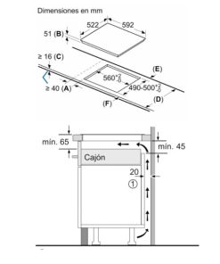 BẾP TỪ BOSCH PIJ651FC1E SERIE 6 BA VÙNG CÔNG SUẤT 7.4KW - 17