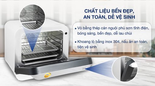 LÒ CHIÊN KHÔNG DẦU HƠI NƯỚC 18 LÍT DREAMER DKA SAF118W - 11
