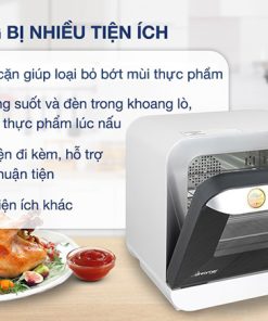 LÒ CHIÊN KHÔNG DẦU HƠI NƯỚC 18 LÍT DREAMER DKA SAF118W - 19