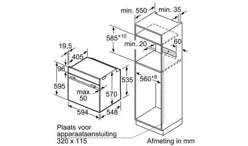 LÒ NƯỚNG ÂM TỦ BOSCH HMH HBA534BS0A SERIES 4 - 3