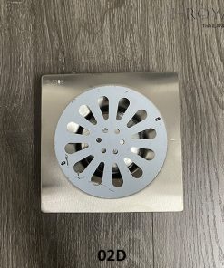 PHỄU THOÁT SÀN INOX 304 KT 15*15 PHI 60/90 02D