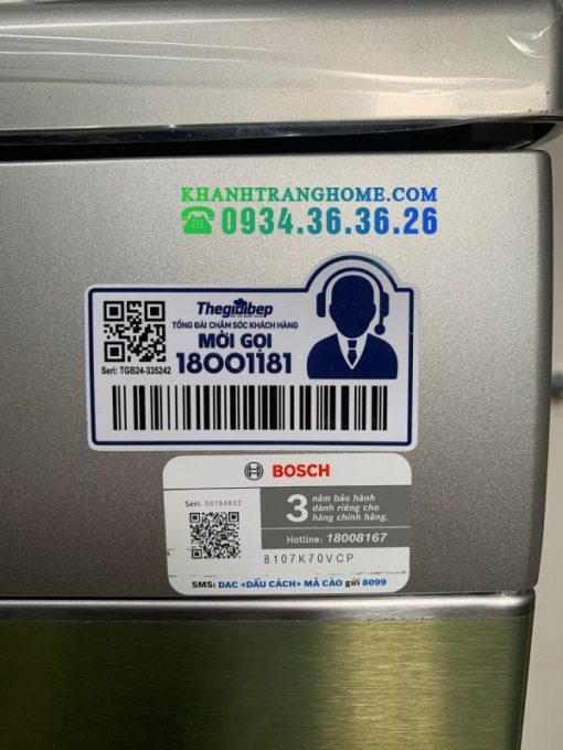 MÁY RỬA BÁT BOSCH SMS6ZCI49E SERI 6 SẤY ZEOLITE NHẬP KHẨU ĐỨC - 91