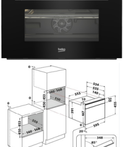 Lò nướng kết hợp vi sóng âm tủ Beko BBCW13400X - 21