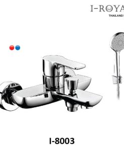 SEN TẮM CẦM TAY NÓNG LẠNH ĐỒNG THAU MẠ CROME I-ROYAL I-8003
