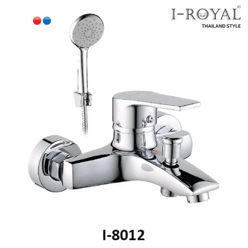 SEN TẮM CẦM TAY NÓNG LẠNH ĐỒNG THAU MẠ CROME I-ROYAL I-8012 - 1